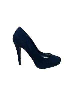 Thalia Sodi Women’s Black & Gold Round Toe Chrissy 2 High Heels Pumps Size 7M